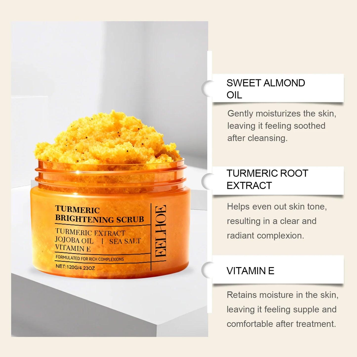 Scrub alla Curcuma — Pelle Idratata, Morbida e Luminosa
