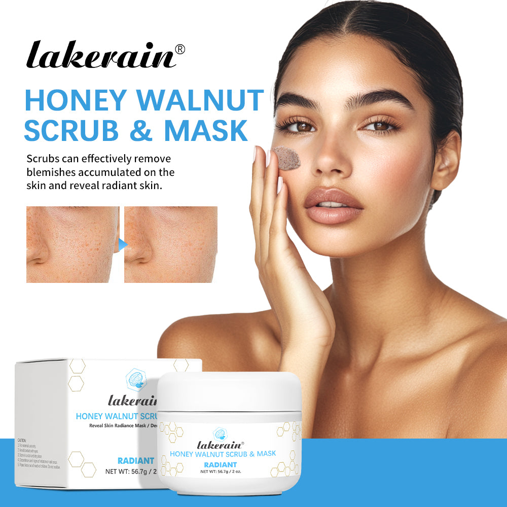 Scrub e Maschera Viso al Miele e Noce — Esfoliante Naturale che Illumina e Nutre