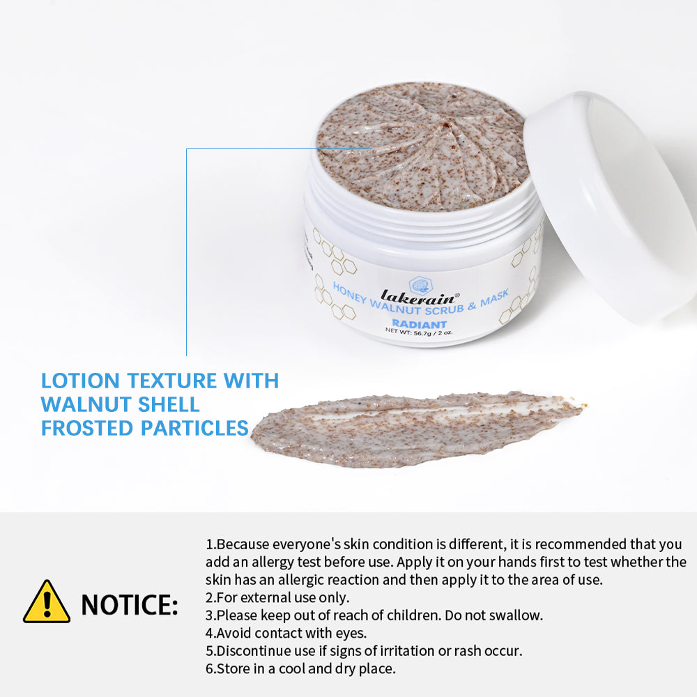 Scrub e Maschera Viso al Miele e Noce — Esfoliante Naturale che Illumina e Nutre
