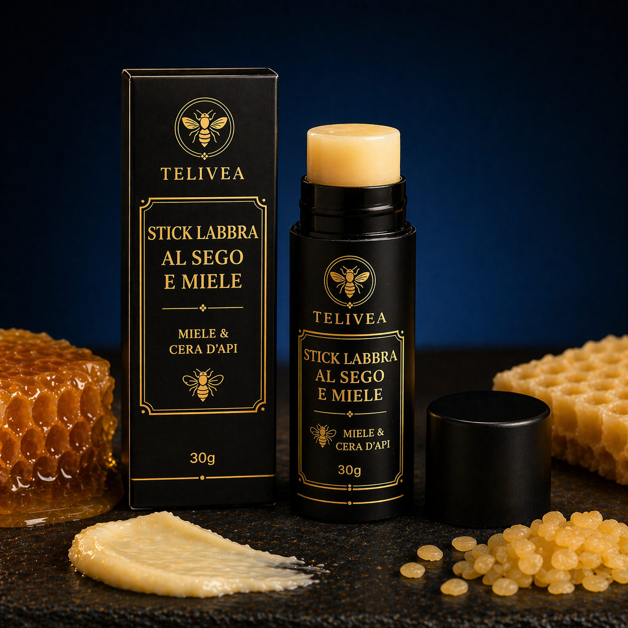 Stick labbra al sego e miele